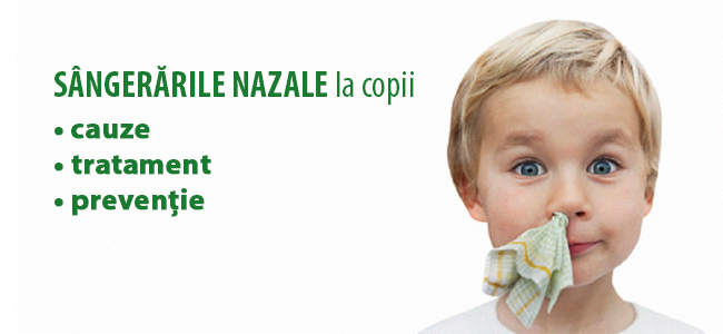 sangerarile nazale la copii